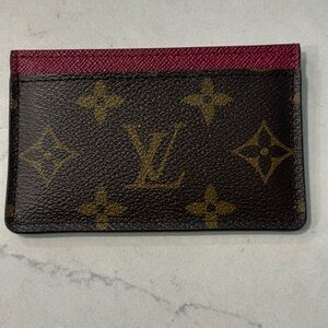 Louis Vuitton Monogram Card Holder Fuchsia - authentic